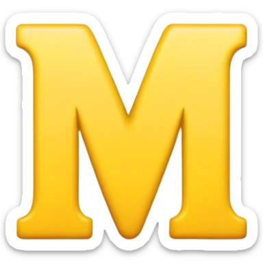 Can you make a emoji the Letter E what also is M sticker