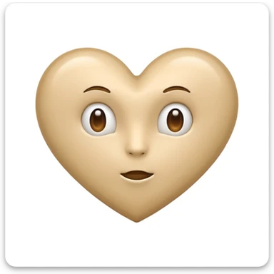 Please make a beige heart emoji which can i use in the text on IG sticker