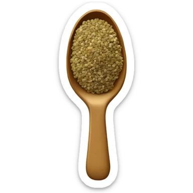 a spoonful of hemp seeds sticker