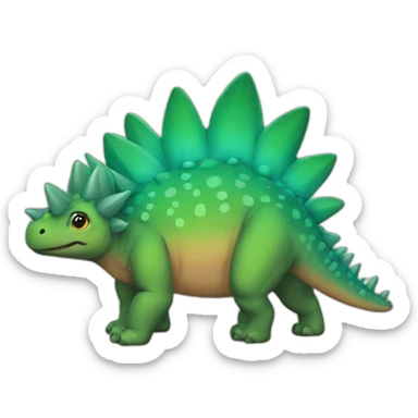 stegosaurus gay lgbt sticker
