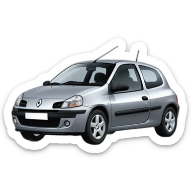 renault clio 2 phase 2 grey sticker