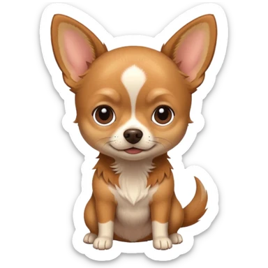 Chihuahua color café sticker