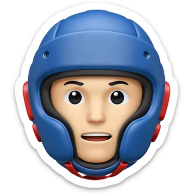 MMA headgear object icon, protective sparring helmet, padded texture, 3D cartoon, mobile game icon style, centered, clean background, no text, no watermark sticker