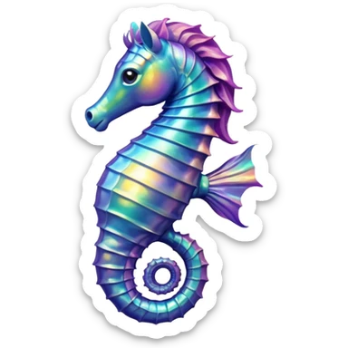 Sea horse sticker