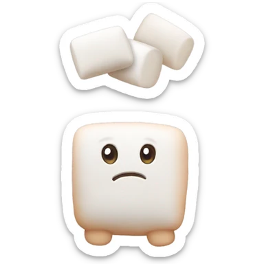 Marshmallows cute sticker