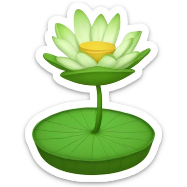 lilypad without flower sticker