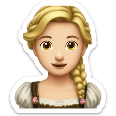girl in Dirndl sticker