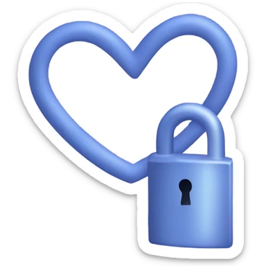 Recolor this 🔒 emoji  Periwinkle color  sticker