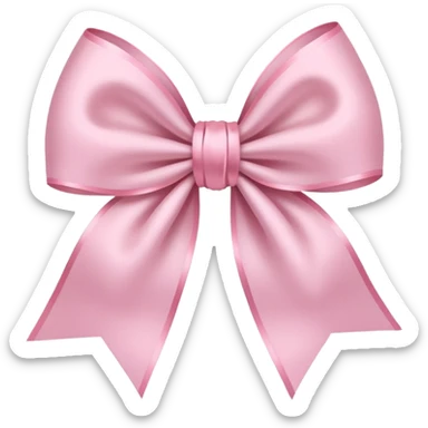 super pale pink bow as confeetti sticker