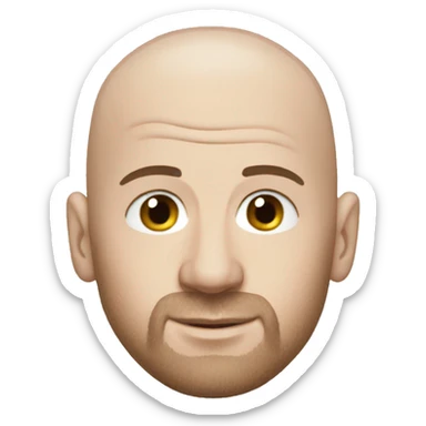 bald Lionel Messi sticker