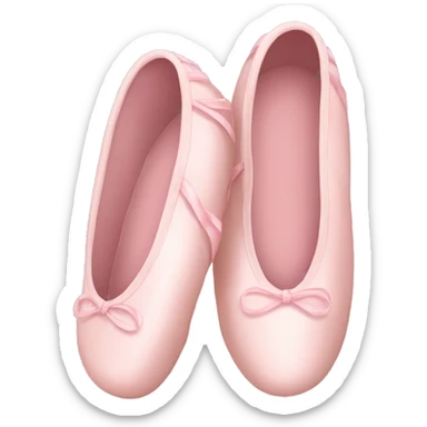 Pale pink ballet shoes sticker