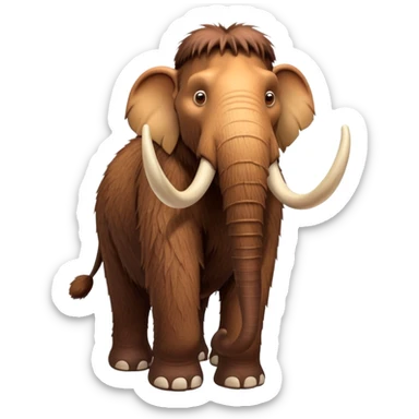Manny the mammoth brown from ice age movies sticker