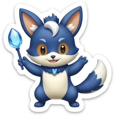 Meowstic-Buneary-Buizel-fusion sticker