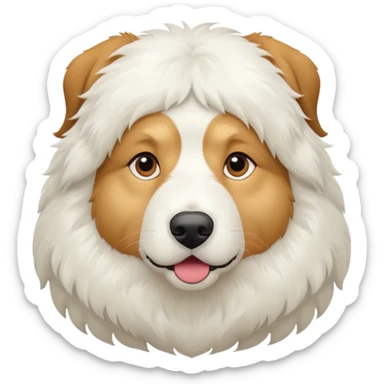 pyrenees mountain white  sticker