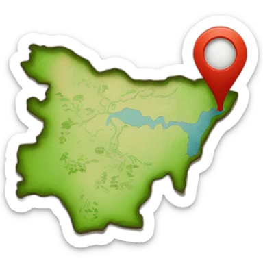 an map with bangladesh pinned sticker