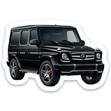 Black Mercedes classe G sticker