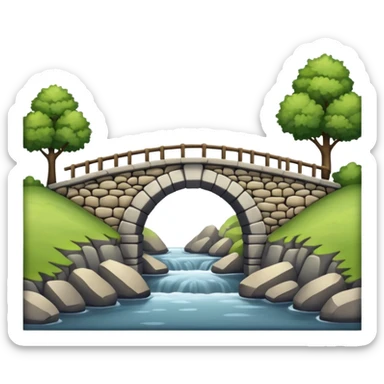 a Bridge Between Land sticker