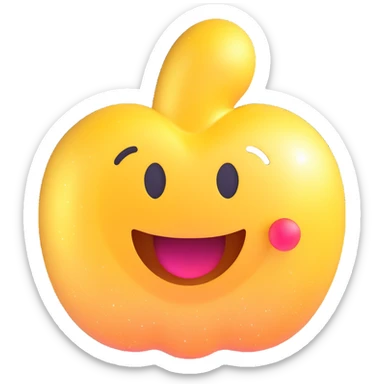 sparkle emoji, 3D Microsoft fluent style, shiny, no text sticker