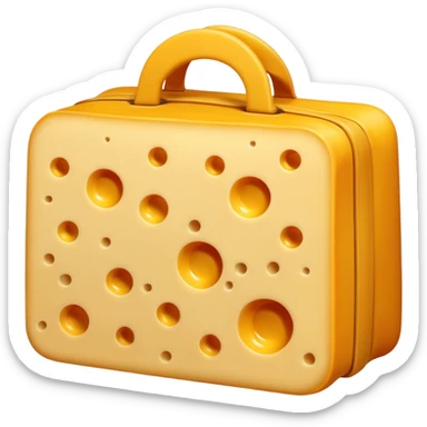 Crea un emoji estilo caricatura de una bolsa de Cheese Tris. sticker