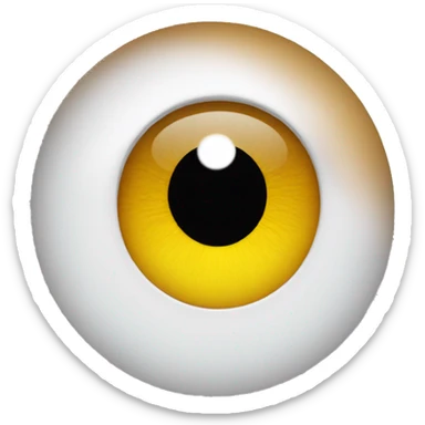 an eye with bottom eyelid stretched out sticker