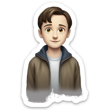 Noah Cameron Schnapp is an American actor. He is best known for his role as Will Byers in the Netflix science fiction horror series Stranger Things. Wikipedi sticker