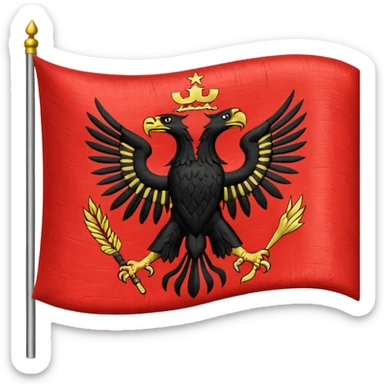 Flag emoji of dardania flag sticker