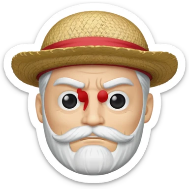 one piece whitebeard emoji sticker