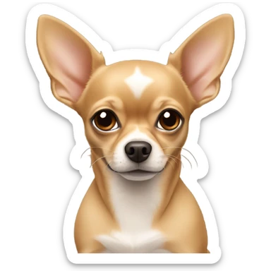 A only light brown Chihuahua ￼with no markings  sticker