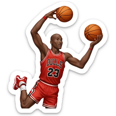 Michael jordan dunking sticker
