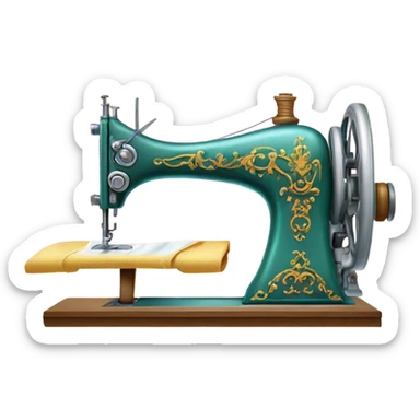 princess aurora traditional sewing machine  sticker