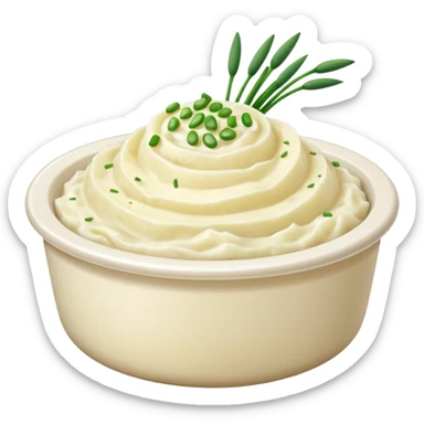 Mashed potatoes with chives sticker