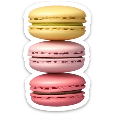 Stack of macarons  sticker