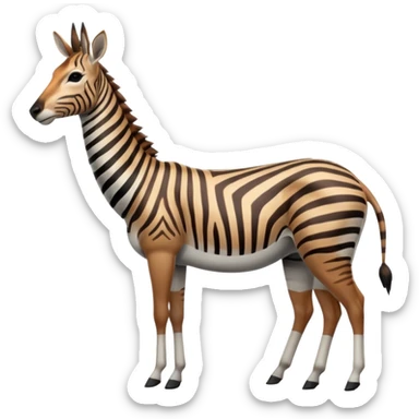 Zebra-Antelope-Impala-Gazelle-hybrid, full body sticker