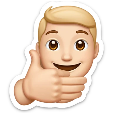 Double thumbs up sticker