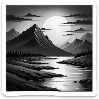 linear-monochrome-oil-painting.-oil-painting-with-rough,-impressionistic-brushstrokes-and-dramatic-chiaroscuro-lighting-techniques-on-textured-canvas.-_(a-stunning-and-vibrant-oil-painting-that-is- sticker