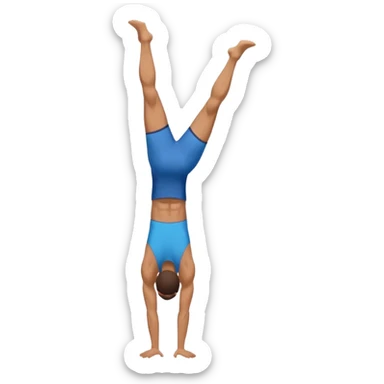 A person who make a on arme handstand in calisthenics sticker