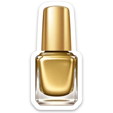 Gold nail polish swatch   sticker