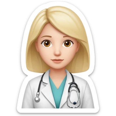 Dottoressa/medico in camice  sticker