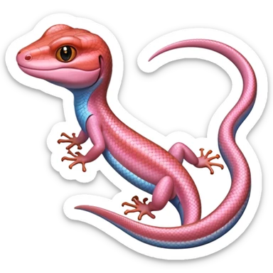 pink skink sticker