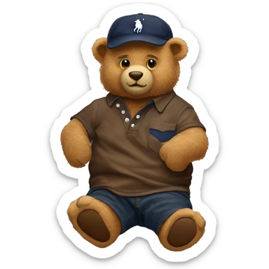 Polo ralph lauren bear old momey ztule sticker