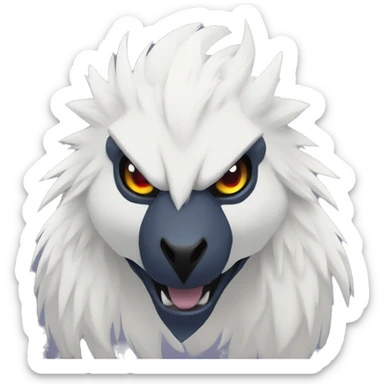 Cool Edgy Absol-Quilava, full body sticker