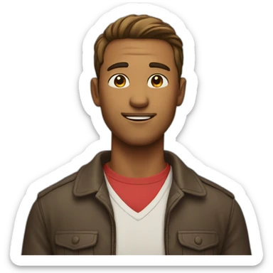 man who gives his heart sticker