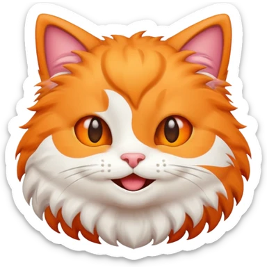 Cute emoj very cutie Cat Hi natural  sticker