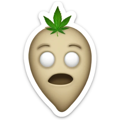 a spoonful of hemp seeds sticker