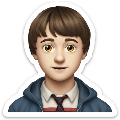 Noah Cameron Schnapp is an American actor. He is best known for his role as Will Byers in the Netflix science fiction horror series Stranger Things. Wikipedi sticker