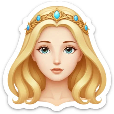 closeup head portrait of universe goddess Sophia with pretty perfect feminine attractive face, cosmic beauty with detailed delicate facial features, head only isolated, no body sticker