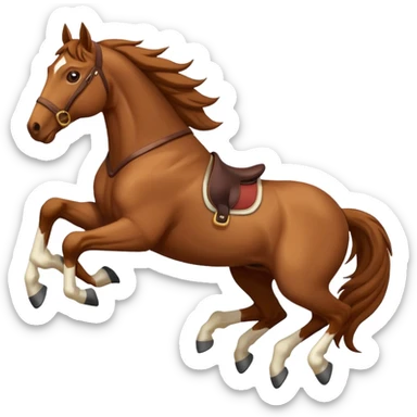Caballo saltando sticker