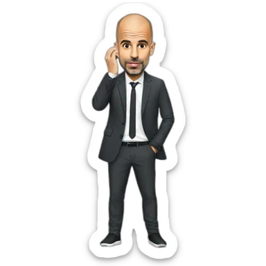 pep guardiola coaching sticker
