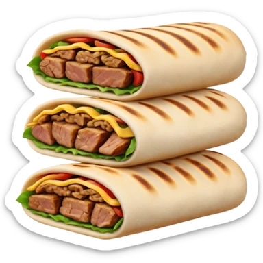 a shawarma sticker