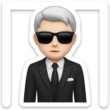 Edit this image of an inversionista emoji with sunglasses. Remove the background so the emoji is isolated with no background. sticker